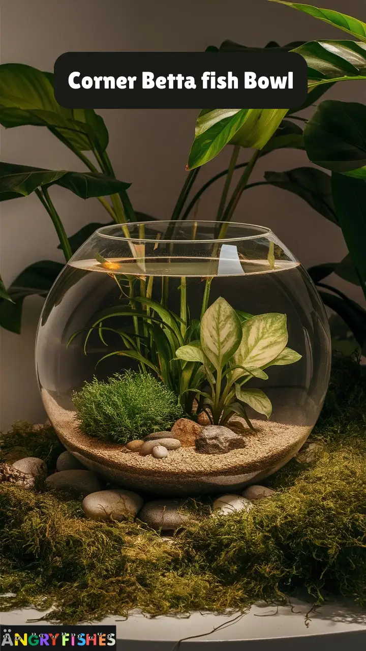 corner betta fish bowl