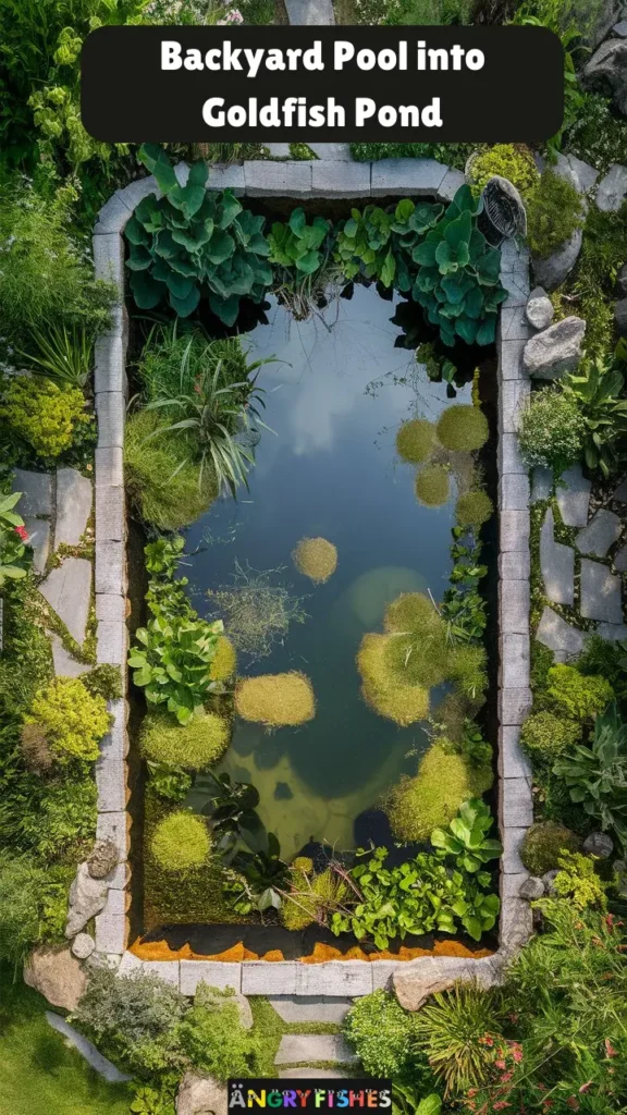 plants goldfish pond